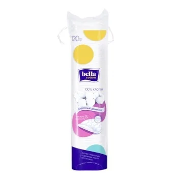 Ватные диски Bella 120 шт, прошитые купить с доставкой — цена в ...