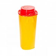 Контейнер для сбора отходов острого инструмента СЗПИ класса Б, желтый, 1л, 1шт
