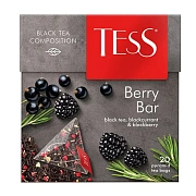 Чай Tess Berry Bar (Берри Бар), черный, 20 пирамидок
