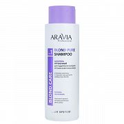 Шампунь Aravia Blond Pure Shampoo для поддержания холодных оттенков осветленных волос, 400мл