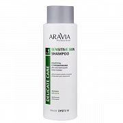 Шампунь Aravia Sensitive Skin Shampoo с пребиотиками, для чувствительной кожи головы, 400мл