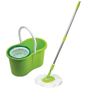 Набор для уборки Laima 5л, ведро с отжимом, швабра, насадка, зеленый