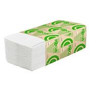Бумажные полотенца Focus Eco 5049978/5083742, листовые, V-сложение, 250шт, 1 слой, белые