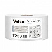 Туалетная бумага Veiro Professional Comfort T203, в рулоне, 200м, 2 слоя, белая, 12 рулонов
