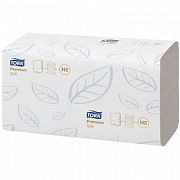 Бумажные полотенца Tork Premium H2, 100288, листовые, белые, Z укладка, 110шт, 2 слоя