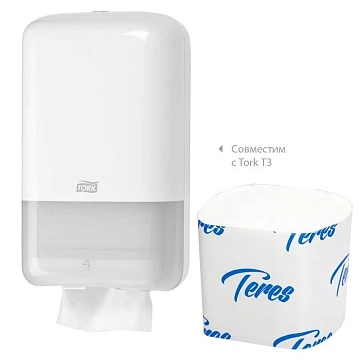 Туалетная бумага листовая Экономика Проф Комфорт, 250 листов, 2 слоя, белая, V уклалдка, Т-0070