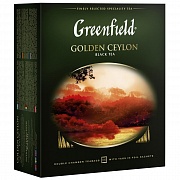 Чай Greenfield Golden Ceylon (Голден Цейлон), черный, 100 пакетиков