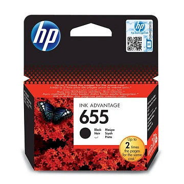 Картридж струйный Hp 655 CZ109AE, черный