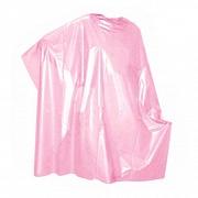 Пеньюар парикмахерский 100х140см, розовый, в пачке, ПВД, 50шт/уп