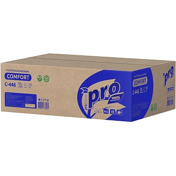 Бумажные полотенца Protissue С446 листовые, Z-сложения, 1 слой, 200шт, белые