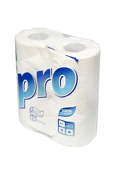 Бумажные полотенца Protissue С162 2 слоя, 60 листов, 15м, белые, 2 рулона