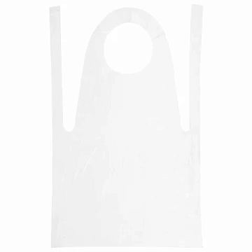 Одноразовый фартук 69х107см, ПНД, 100шт/уп