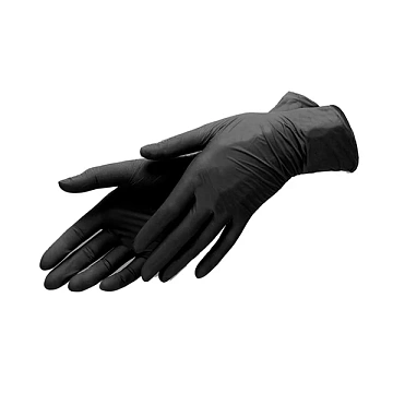 Перчатки нитриловые Benovy Nitrile MultiColor BS р.М, черные, 50 пар