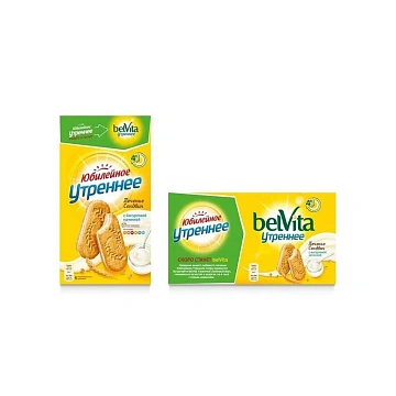 Печенье Belvita Утреннее с йогуртовой начинкой, 253г