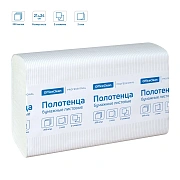 Бумажные полотенца Officeclean Professional H2, 2 слоя, Z-сложение, 200лист, белые, тиснение, 374466