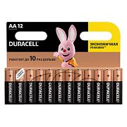 Батарейка Duracell Basic AA LR6, 1.5В, алкалиновые, 12шт/уп