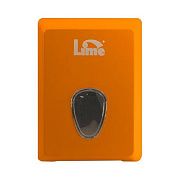Диспенсер для туалетной бумаги листовой Lime оранжевый, mini, V укладка, 916003