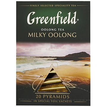 Чай Greenfield Milky Oolong (Милки Оолонг), улун, 20 пирамидок