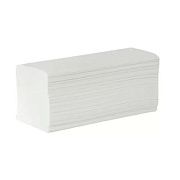 Бумажные полотенца листовые, Z-сложение, 200шт, 2 слоя, белые, 012200