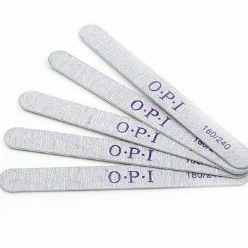 Пилка для ногтей Opi 180/240, овальная, стандартное качество