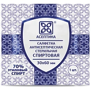 Салфетка антисептическая Асептика 3х6см, 800шт, коробка