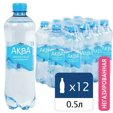 Вода питьевая Aqua Minerale без газа, 500мл, ПЭТ