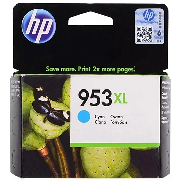 Картридж струйный Hp 953XL F6U16AE, голубой