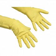 Перчатки резиновые Vileda Professional Контракт L, желтые, 101018