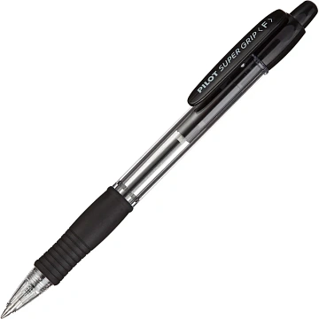 Ручка шариковая автоматическая Pilot Super Grip BPGP-10R-F черная, 0.7мм