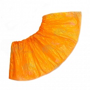 Бахилы Elegreen Экстра Плюс 15мкм (3,5гр), оранжевые, с 2й резинкой, 50 пар