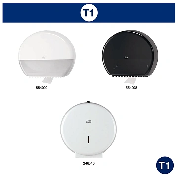 Туалетная бумага Tellus (tork) Стандарт T1, 1 слой, 525м, белая, 120195