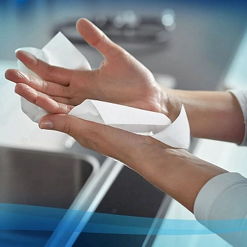 Бумажные полотенца Kimberly-Clark Scott Slimfold 5856, листовые, белые, Z укладка, 110шт, 1 слой