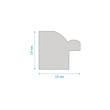 Рамка Officespace №9 бело-золотая, 10х15см, пластик