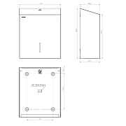 Диспенсер для туалетной бумаги в рулонах Merida Stella R Mini Anti Finger, BSA203.R