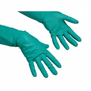 Перчатки резиновые Vileda Professional зеленые универсальные, M, 100801