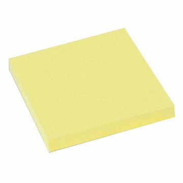 Блок для записей с клейким краем Staff желтый, пастельный, 50х50мм, 100 листов