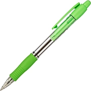 Ручка шариковая автоматическая Pilot Super Grip BPGP-10R-F синяя, 0.7мм, салатовый корпус