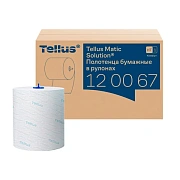 Полотенца бумажные в рулоне Tellus Матик Комфорт H1 2 сл белые 150 м арт. 120067 6 шт.
