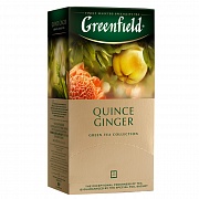 Чай Greenfield Quince Ginger (Квинс Джинджер), зеленый, 25 пакетиков