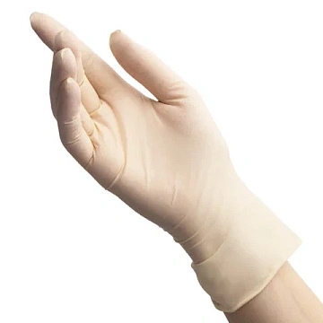 Перчатки латексные Latex Chlorinated ST р.L, неопудренные, телесные, 50 пар