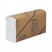 Бумажные полотенца Kimberly-Clark Scott MultiFold 3749, листовые, белые, Z укладка, 250шт, 1 слой