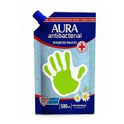 Жидкое мыло наливное Aura 500мл, антибактериальное, ромашка, запасной блок