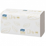 Бумажные полотенца Tork Premium H3, 100278, листовые, белые, Z укладка, 200шт, 2 слоя