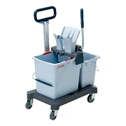 Тележка уборочная Vileda Professional УльтраСпид Про, 25л/10л, на платформе, с ручкой, 147209