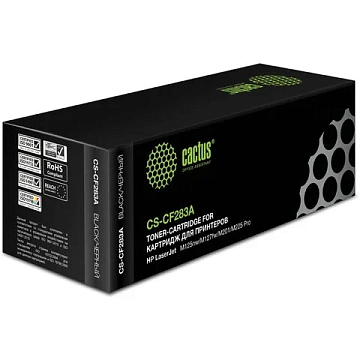 Картридж лазерный Cactus CS-CF283A, черный