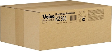 Бумажные полотенца Veiro Professional Premium H2, 2 слоя, Z-сложение, 200лист, белые, KZ303