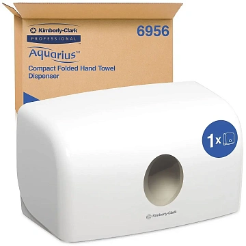 Диспенсер для полотенец листовых Kimberly-Clark Aquarius 6956, белый