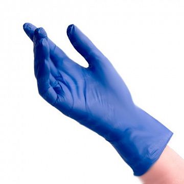 Перчатки нитриловые Benovy Nitrile MultiColor BS р.М, сиренево-голубые, 50 пар
