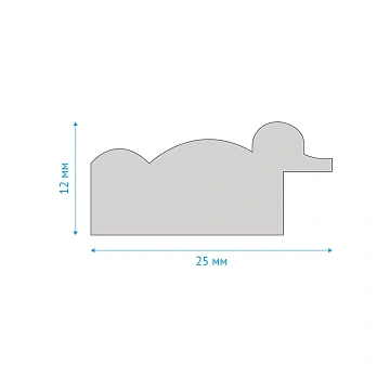 Рамка Officespace №7 золото, 21х30см, пластик