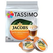 Кофе в капсулах Tassimo Jacobs Latte Macchiatto Caramel, 8шт